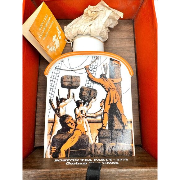 Gorham Limited Edition Boston Tea Party 1773 Commemorative Tea Caddy - Picture 7 of 7